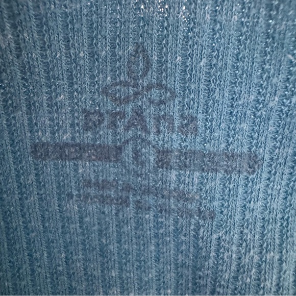 prAna - Ronnie Henley Shirt 1/4 Button Down Space Dyed Turquoise Size Large - Picture 6 of 9